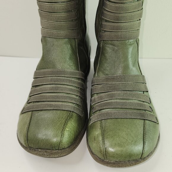 Miz Mooz Orso Green Leather Tall Winter Boots (39 EU / 8.5 US) - Picture 7 of 10